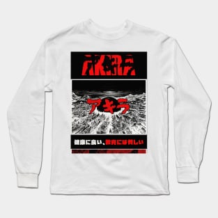 Japanese Akira Fanart Vaporwave Cyberpunk Long Sleeve T-Shirt